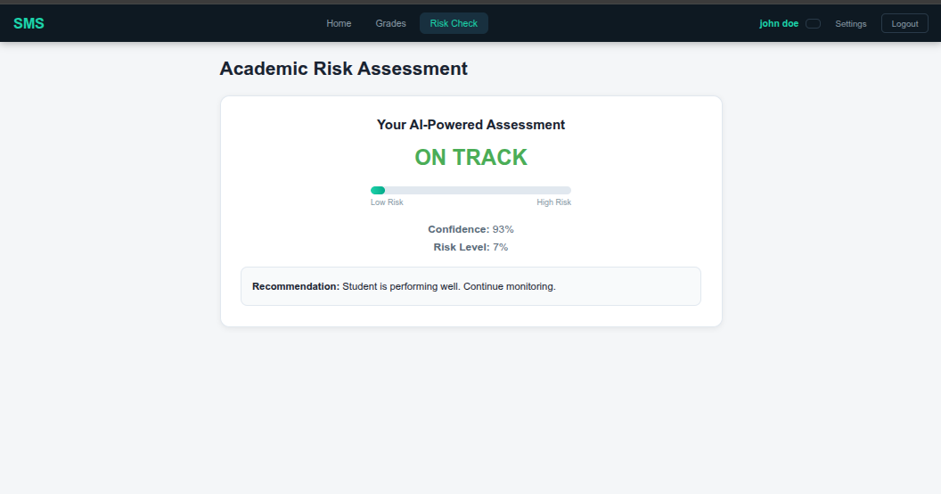 On-track student